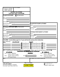 Form 1F-P-787 Notice to Attend the Kids First Program - Hawaii