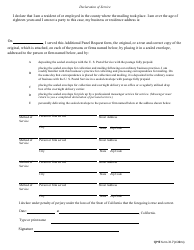 QME Form 31.7 Additional Panel Request - California, Page 2