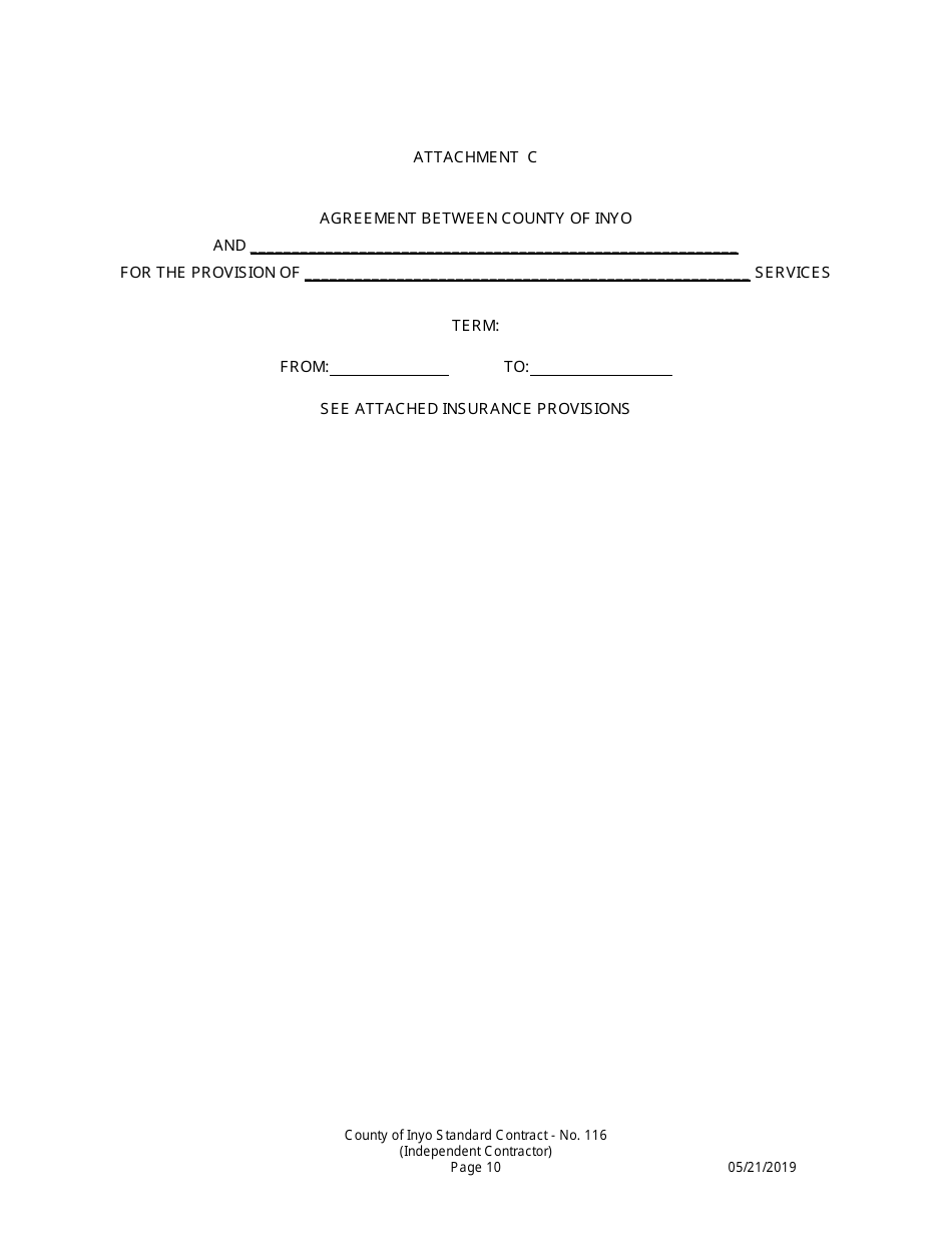 Standard Contract - Inyo County, California, Page 10