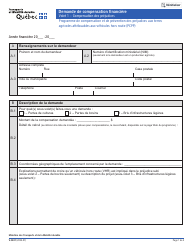 Forme V-3401 Volet 1 Demande De Compensation Financiere - Compensation DES Prejudices - Programme De Compensation Et De Prevention DES Prejudices Aux Terres Agricoles Attribuables Aux Vehicules Hors Route (Pcpp) - Quebec, Canada (French)