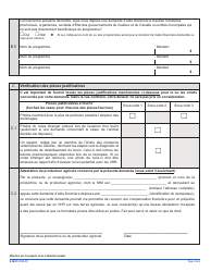 Forme V-3401 Volet 1 Demande De Compensation Financiere - Compensation DES Prejudices - Programme De Compensation Et De Prevention DES Prejudices Aux Terres Agricoles Attribuables Aux Vehicules Hors Route (Pcpp) - Quebec, Canada (French), Page 2