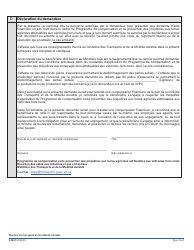 Forme V-3401 Volet 1 Demande De Compensation Financiere - Compensation DES Prejudices - Programme De Compensation Et De Prevention DES Prejudices Aux Terres Agricoles Attribuables Aux Vehicules Hors Route (Pcpp) - Quebec, Canada (French), Page 3