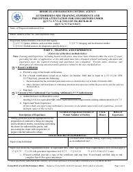 Document preview: Form MAT-1A(AUD) Authorized User Training, Experience and Preceptor Attestation for Uses Defined Under 9.7.1, 9.7.3, & 9.10.1 of 216-ricr-40-20 - Rhode Island