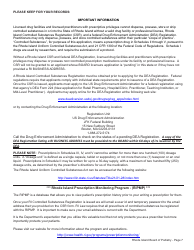 License Application for Podiatrist - Rhode Island, Page 7