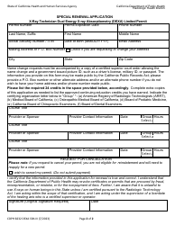 Form CDPH8232 DEXA SRA III Special Renewal Application - X-Ray Technician Dual Energy X-Ray Absorptiometry (Dexa) Limited Permit - California, Page 2