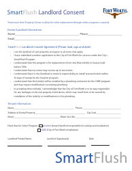 Smartflush Application and Consent Form - Water Conservation Toilet Replacement Program - City of Fort Worth, Texas, Page 4