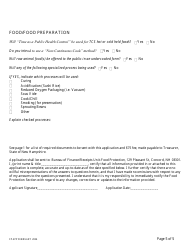 Food Establishment Floor Plan Review Application - New Hampshire, Page 5
