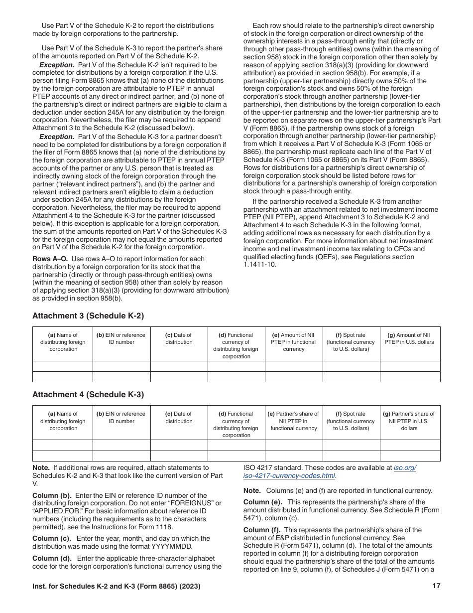 Instructions for IRS Form 8865 Schedule K-2, K-3 ####, Page 17