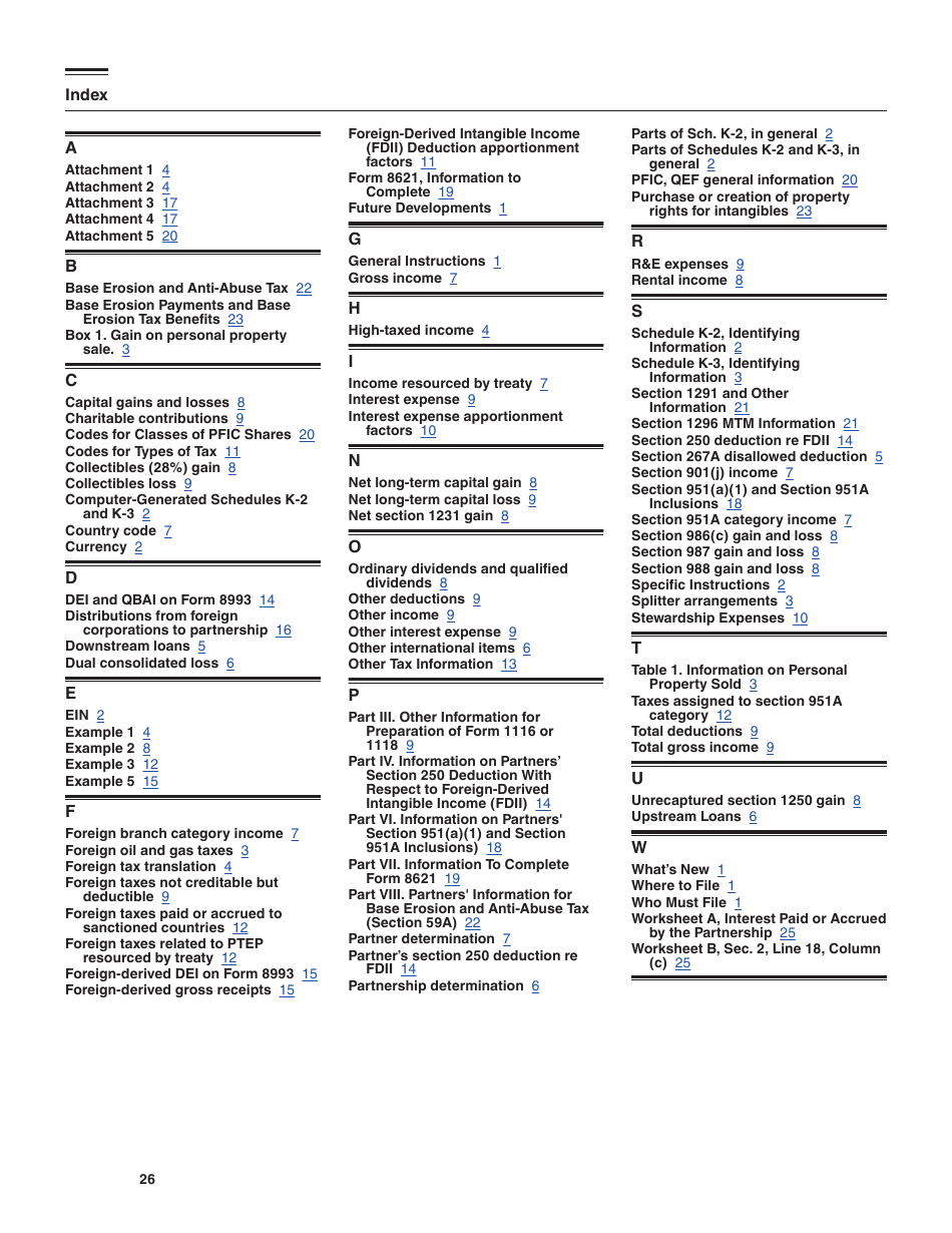 Instructions for IRS Form 8865 Schedule K-2, K-3 ####, Page 26