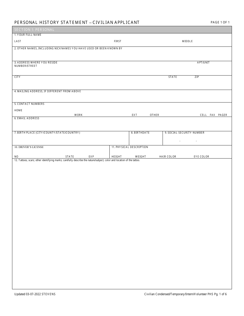 Background Packet - Civilian Condensed (Former Dps Employee) - Nevada, Page 2