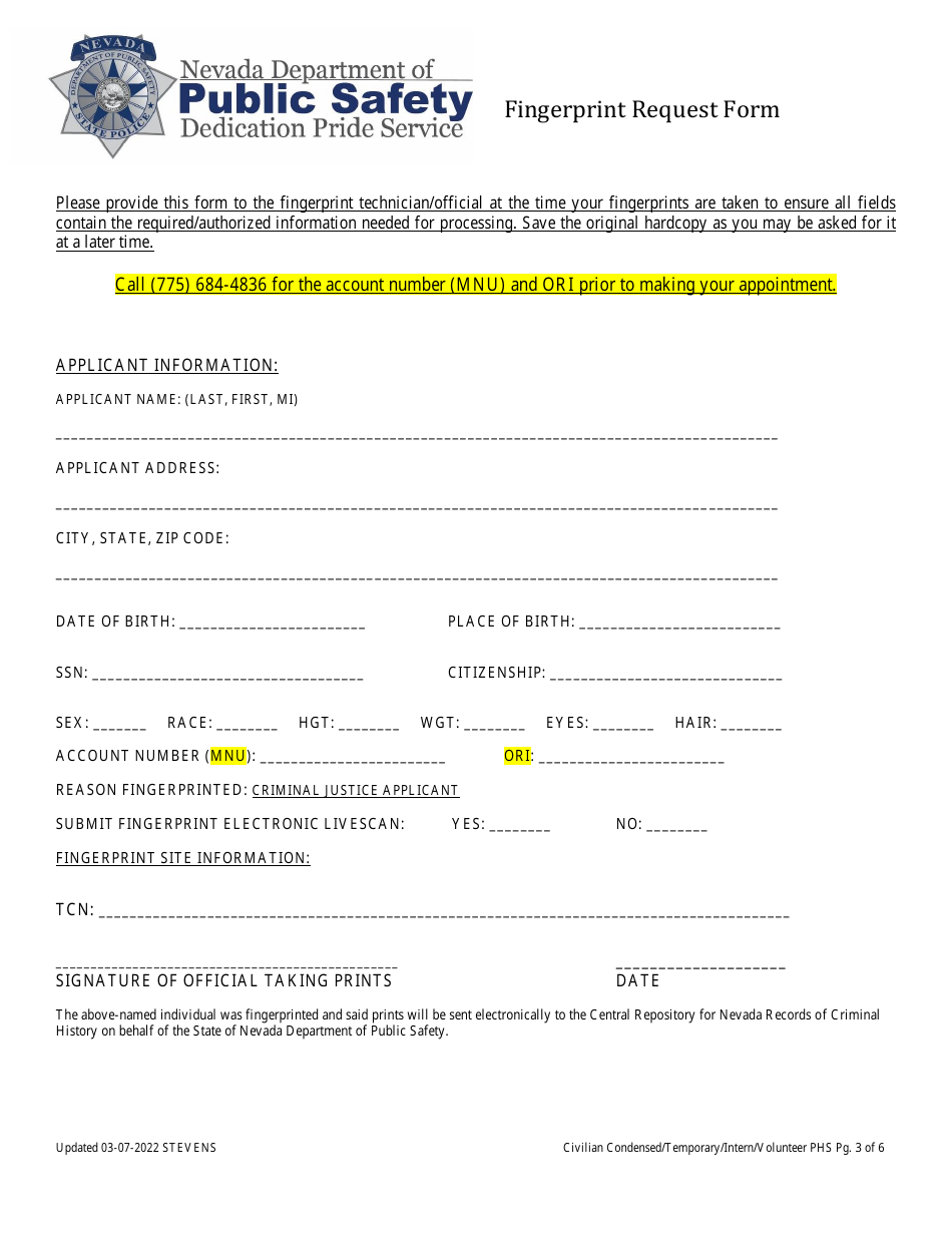 Background Packet - Civilian Condensed (Former Dps Employee) - Nevada, Page 4