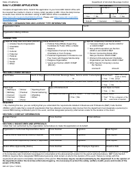 Document preview: Form ABC-221 Daily License Application - California