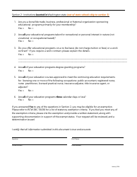 Pvsa License Determination Questionnaire - Washington, Page 2