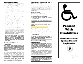 Form ITD3392 Disability License Plates and Placards - Idaho, Page 2