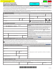 Form 9400&#039;210 Wisconsin Snowmobile Registration Application - Wisconsin