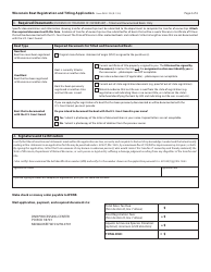 Form 9400-193 Wisconsin Boat Registration and Titling Application - Wisconsin, Page 4