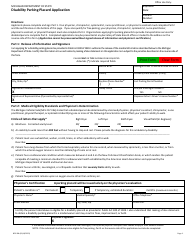 Document preview: Form BFS-108 Disability Parking Placard Application - Michigan