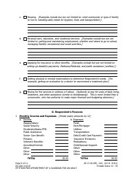 Form PG-100 Petition for Appointment of a Guardian for an Adult - Alaska, Page 6