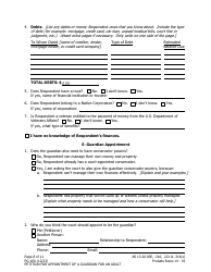 Form PG-100 Petition for Appointment of a Guardian for an Adult - Alaska, Page 8