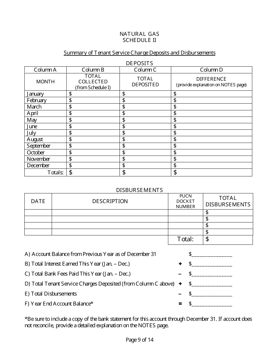Manufactured Home Park Annual Report - Nevada, Page 10