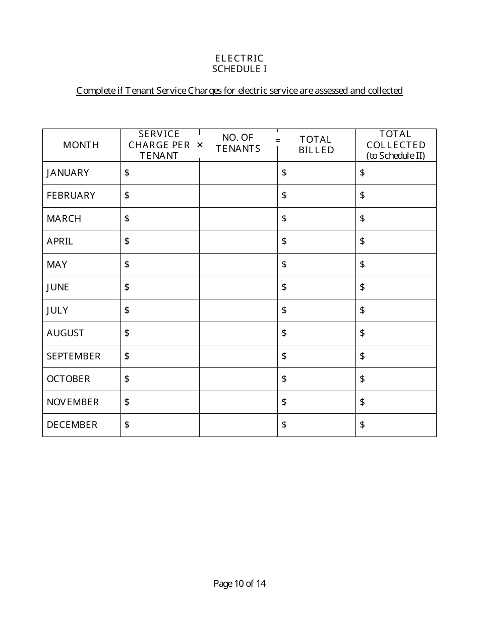 Manufactured Home Park Annual Report - Nevada, Page 11