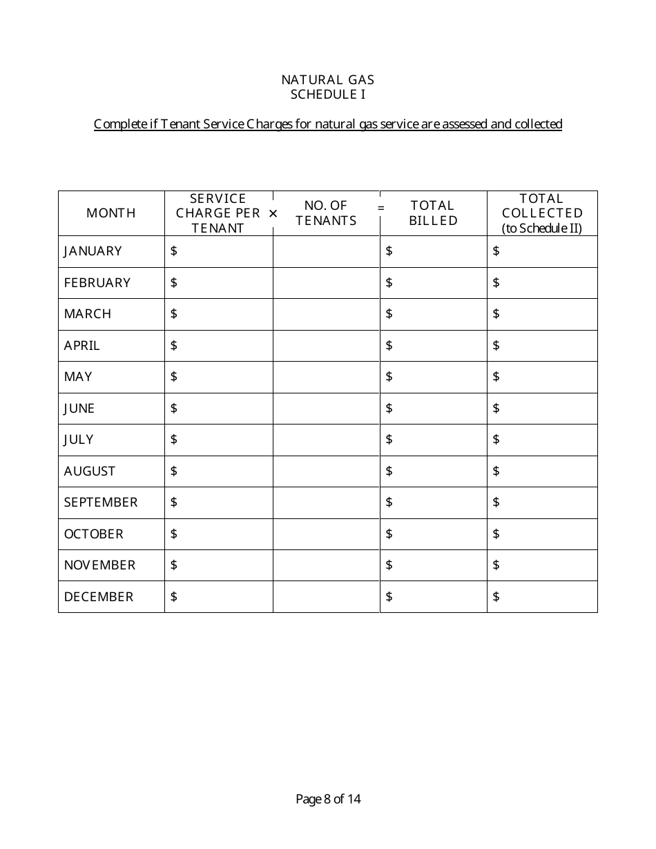Manufactured Home Park Annual Report - Nevada, Page 9