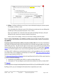 Form CHC701 Instructions - Answer to Petition to Establish Third Party Custody of a Child and Counterpetition for Custody - Minnesota, Page 11