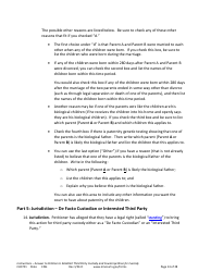 Form CHC701 Instructions - Answer to Petition to Establish Third Party Custody of a Child and Counterpetition for Custody - Minnesota, Page 14