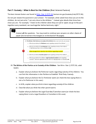 Form CHC701 Instructions - Answer to Petition to Establish Third Party Custody of a Child and Counterpetition for Custody - Minnesota, Page 16