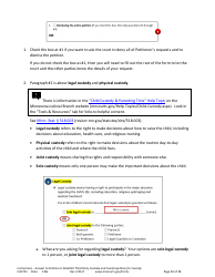 Form CHC701 Instructions - Answer to Petition to Establish Third Party Custody of a Child and Counterpetition for Custody - Minnesota, Page 20