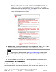 Form CHC701 Instructions - Answer to Petition to Establish Third Party Custody of a Child and Counterpetition for Custody - Minnesota, Page 22