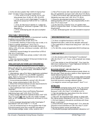Residential Zoning Review Checklist - City of Austin, Texas, Page 3