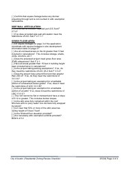 Residential Zoning Review Checklist - City of Austin, Texas, Page 4