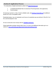 Residential New Condominium Permit Application - Single-Family and Two-Unit Dwellings - City of Austin, Texas, Page 4