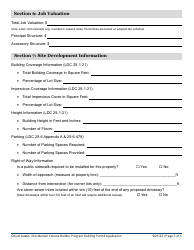 Building Permit Application - Residential Volume Builder Program - City of Austin, Texas, Page 3