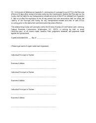 Form FMC-69 Ocean Transportation Intermediary (Oti) Group Bond Form, Page 3