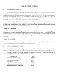 Form FMC-18 Ocean Transportation Intermediary License Application Worksheet, Page 3