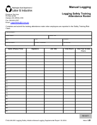 Form F242-246-000 Logging Safety Initiative Manual Logging Supplemental Report - Washington, Page 2