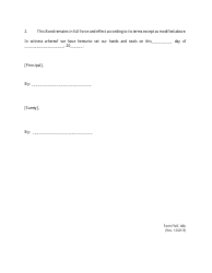 Form FMC-48A Optional Rider for Additional Nvocc Financial Responsibility, Page 2