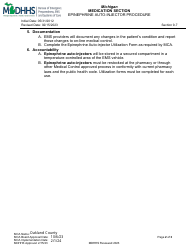 Epinephrine Auto-injector Procedure - Oakland County, Michigan, Page 2