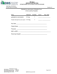 Epinephrine Auto-injector Procedure - Oakland County, Michigan, Page 3