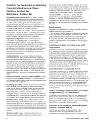 Instructions for IRS Form 7213 Nuclear Power Production Credit, Page 2