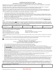 Form BMV4806 Application and Affidavit for Historical License Plate - Ohio, Page 2