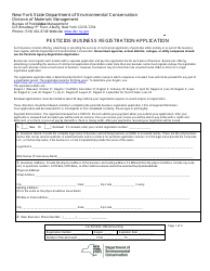 Document preview: Pesticide Business Registration Application - New York