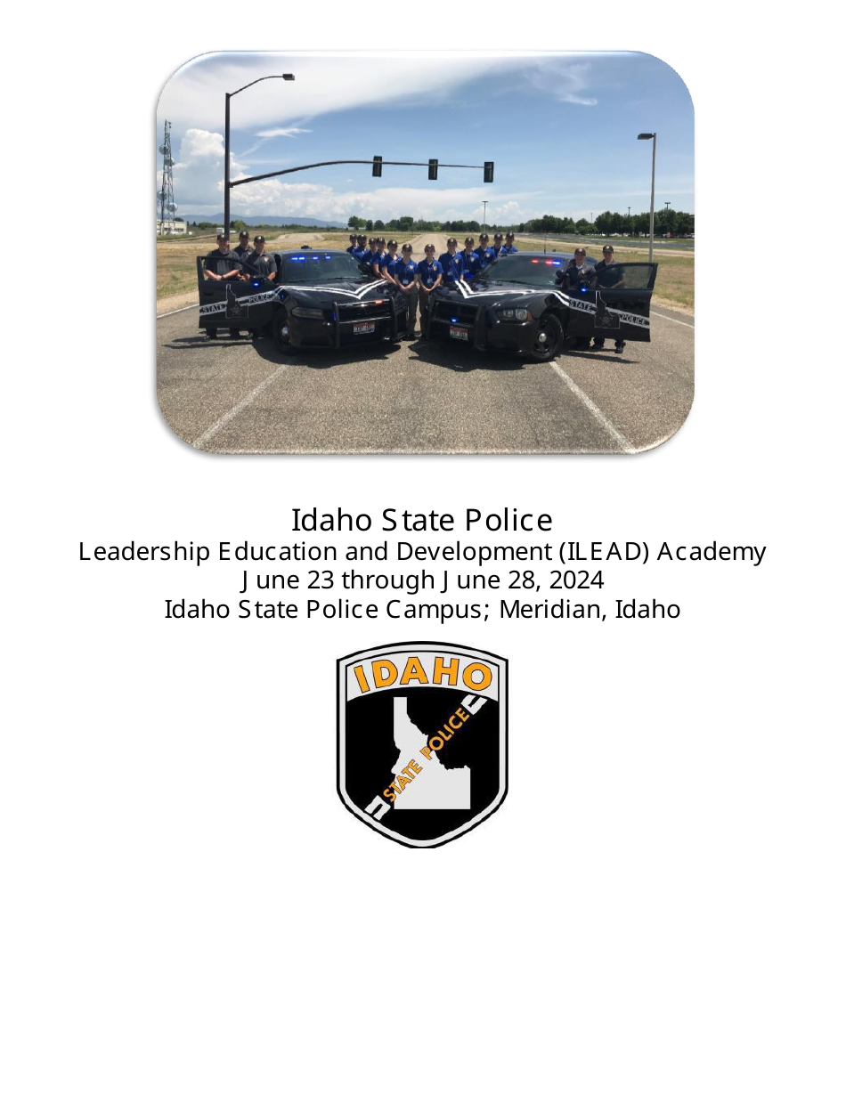 Leadership Education and Development (Ilead) Academy Application - Idaho, Page 1