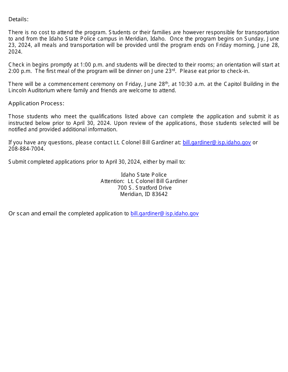 Leadership Education and Development (Ilead) Academy Application - Idaho, Page 3