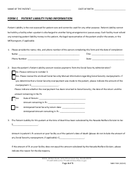 Form NMO7031 Combined Patient Liability and Trust Form - Nevada, Page 4