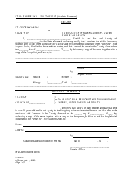 Summons - Divorce With Minor Children - Plaintiff - Wyoming, Page 2