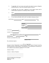 Petition for Modification of Child Support and Judgment for Arrears - Wyoming, Page 6
