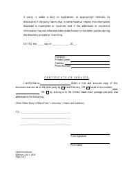 Initial Disclosures - Establishment of Custody, Visitation and Child Support - Wyoming, Page 2